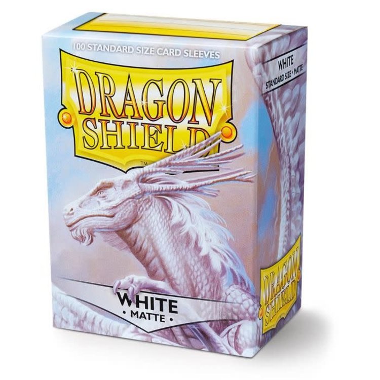 Dragon Shield Dragon Shield: White Matte Sleeves (100 Standard Size Sleeves)