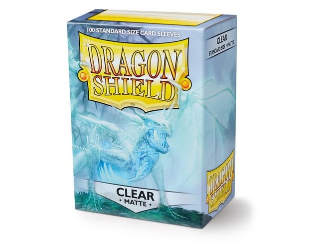 Dragon Shield Clear Matte Sleeves (100 Standard Size Sleeves)