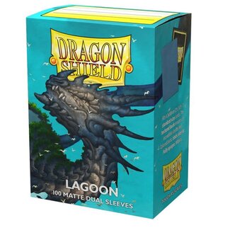 Dragon Shield Lagoon Matte Dual Sleeves (100 Standard Size Sleeves)