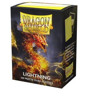 Dragon Shield Lightning Matte Dual Sleeves (100 Standard Size Sleeves)