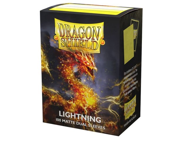 Dragon Shield Lightning Matte Dual Sleeves (100 Standard Size Sleeves)
