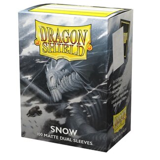 Dragon Shield Snow Matte Dual Sleeves (100 Standard Size Sleeves)
