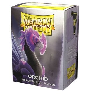Dragon Shield Orchid Matte Dual Sleeves (100 Standard Size Sleeves)