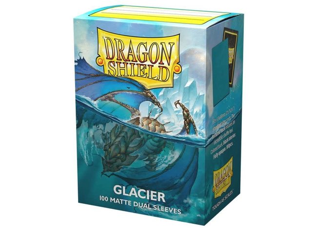 Dragon Shield Glacier Matte Dual Sleeves (100 Standard Size Sleeves)