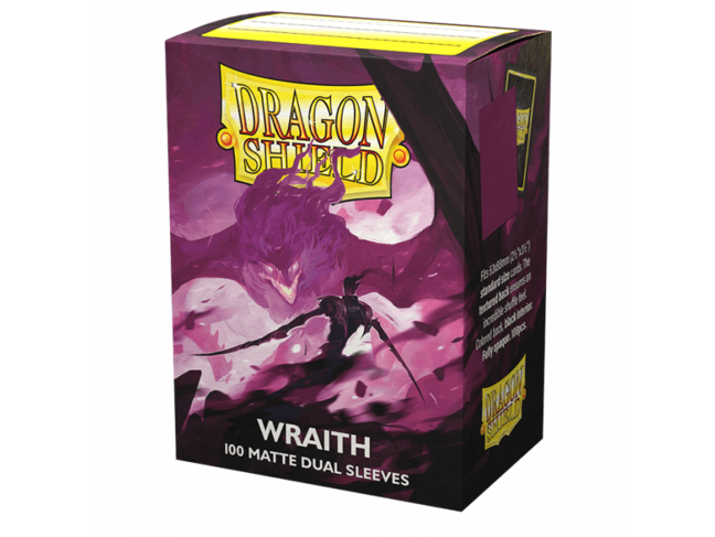 Dragon Shield Wraith Matte Dual Sleeves (100 Standard Size Sleeves)