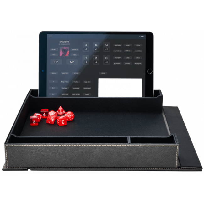 Dragon Shield Dragon Shield: Player Companion: RPG Accessory Box & Dice Tray - Iron Grey