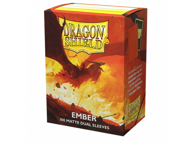 Dragon Shield Ember Matte Dual Sleeves (100 Standard Size Sleeves)