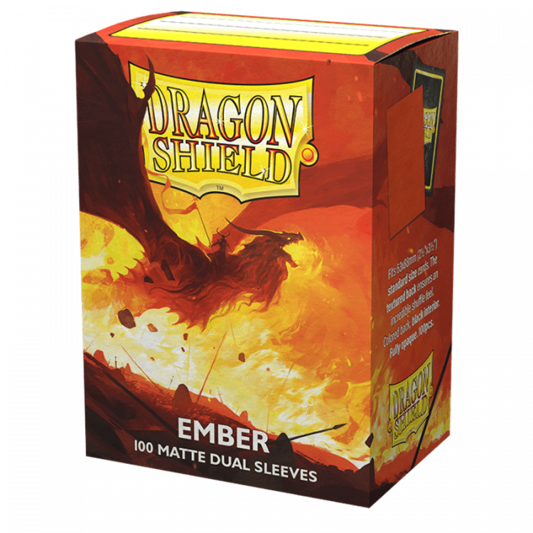 Dragon Shield Dragon Shield: Ember Matte Dual Sleeves (100 Standard Size Sleeves)