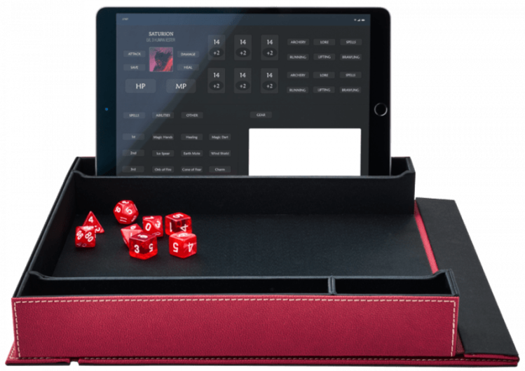 Dragon Shield Dragon Shield: Player Companion: RPG Accessory Box & Dice Tray - Red