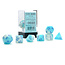 Chessex Chessex: Pearl Turquoise-White/blue - Gemini Luminary Polyhedral 7-Die Set