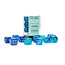 Chessex Chessex: Blue-Blue/light blue - 12 Gemini Luminary 16mm D6 Dice Block