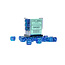 Chessex Chessex: Blue-Blue/light blue - 36 Gemini Luminary 12mm D6 Dice Block