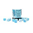 Chessex Chessex: Pearl Turquoise-White/blue - 36 Gemini Luminary 12mm D6 Dice Block