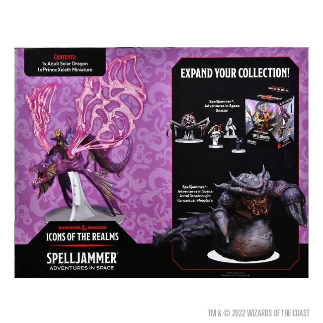 Wizkids Wizkids - Icons of the Realms: Adult Solar Dragon & Prince Xeleth