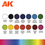 AK Interactive AK Interactive - 3rd Generation Acrylic: Basic Starter Set - 14 Colors