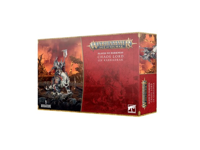 Games Workshop Warhammer Slaves to Darkness: Chaos Lord on Karkadrak