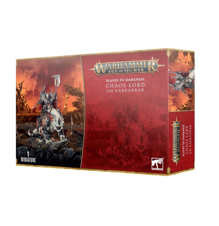 Games Workshop Warhammer Warhammer Age of Sigmar - Slaves to Darkness: Chaos Lord on Karkadrak
