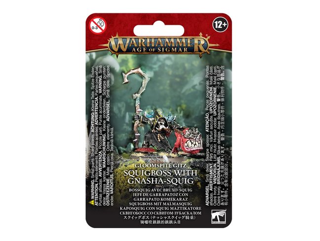 Games Workshop Warhammer Gloomspite Gitz: Squigboss with Gnasha-Squig