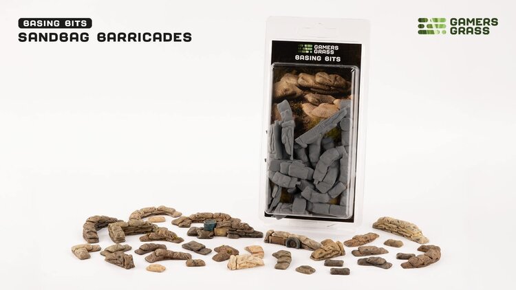 Gamers Grass GamersGrass: Basing Bits - Sandbag Barricades