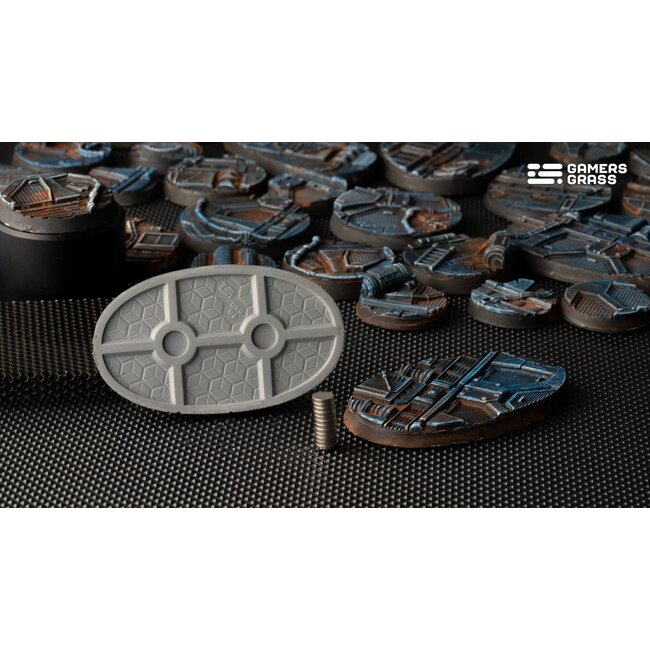 Gamers Grass GamersGrass: Bases - Spaceship Corridor Oval 60mm Battle Ready (4)
