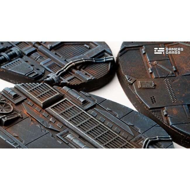 Gamers Grass GamersGrass: Bases - Spaceship Corridor Oval 75mm Battle Ready (3)