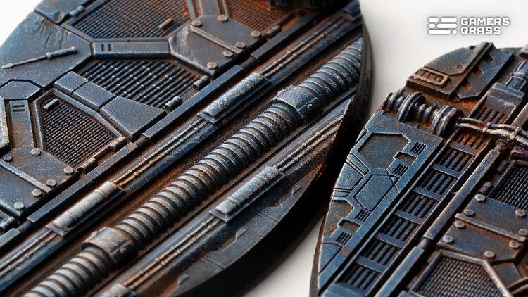 Gamers Grass GamersGrass: Bases - Spaceship Corridor Oval 90mm Battle Ready (2)