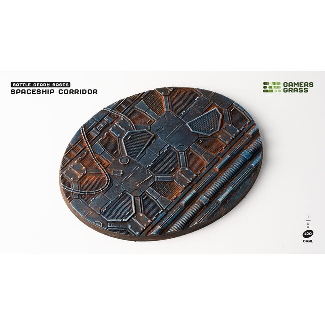 Gamers Grass GamersGrass: Bases - Spaceship Corridor Oval 120mm Battle Ready (1)