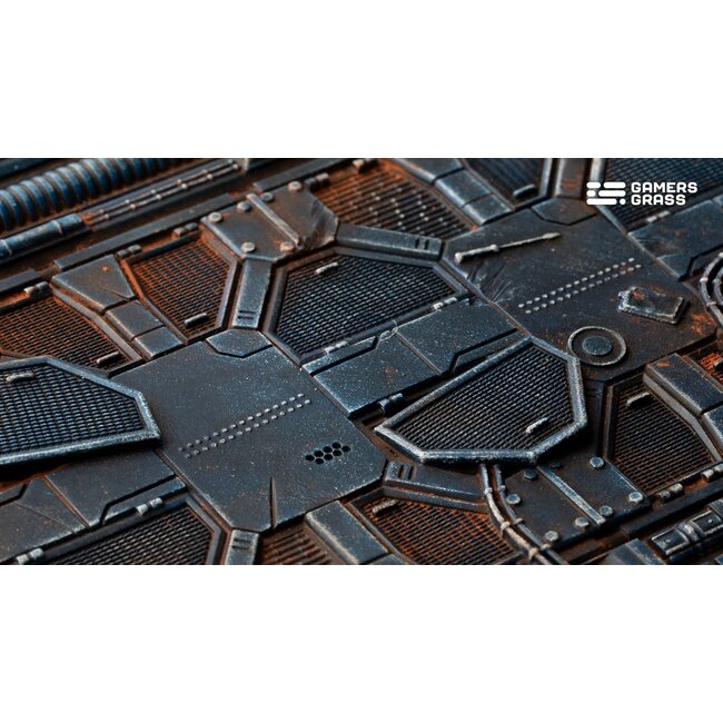 Gamers Grass GamersGrass: Bases - Spaceship Corridor Oval 120mm Battle Ready (1)