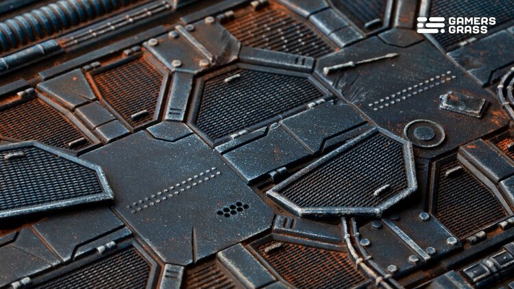 Gamers Grass GamersGrass: Bases - Spaceship Corridor Oval 120mm Battle Ready (1)