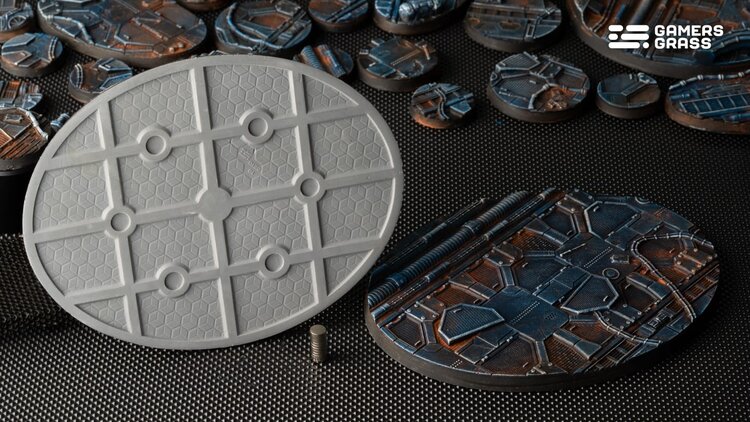 Gamers Grass GamersGrass: Bases - Spaceship Corridor Oval 120mm Battle Ready (1)