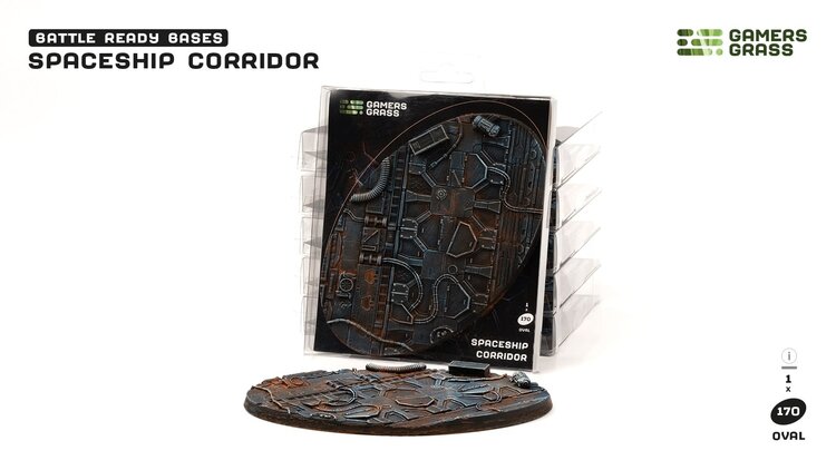 Gamers Grass GamersGrass: Bases - Spaceship Corridor Oval 170mm Battle Ready (1)