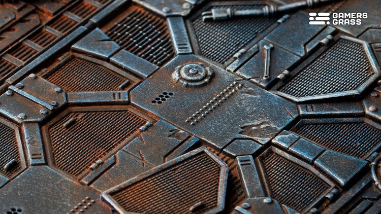 Gamers Grass GamersGrass: Bases - Spaceship Corridor Oval 170mm Battle Ready (1)