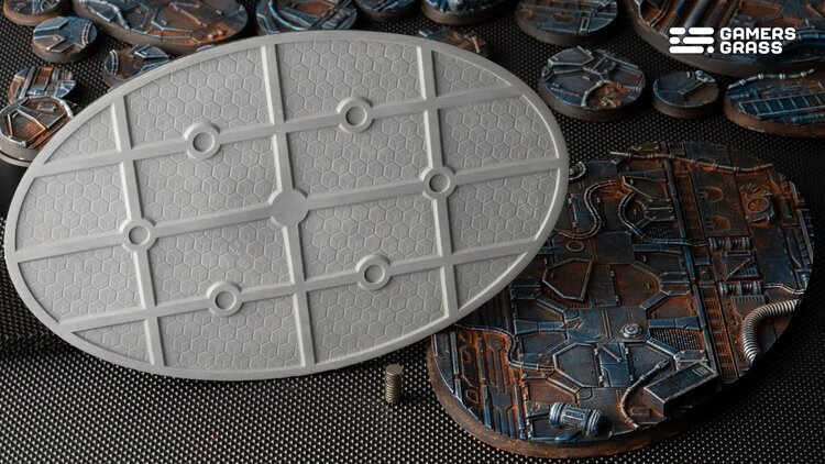Gamers Grass GamersGrass: Bases - Spaceship Corridor Oval 170mm Battle Ready (1)