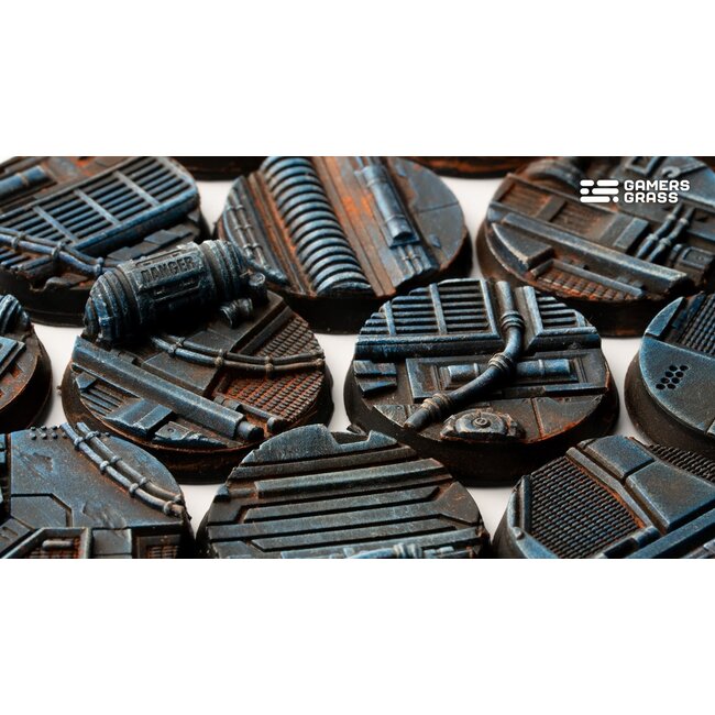 Gamers Grass GamersGrass: Bases - Spaceship Corridor Round 25mm Battle Ready (10)