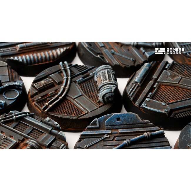 Gamers Grass GamersGrass: Bases - Spaceship Corridor Round 32mm Battle Ready (8)
