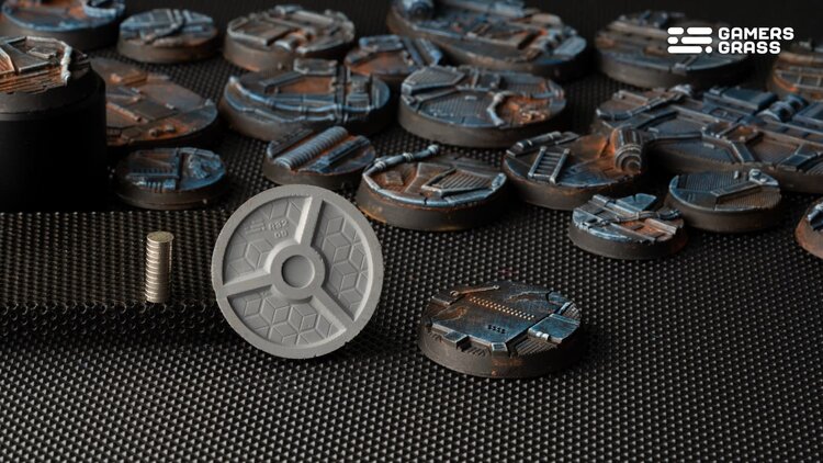 Gamers Grass GamersGrass: Bases - Spaceship Corridor Round 32mm Battle Ready (8)
