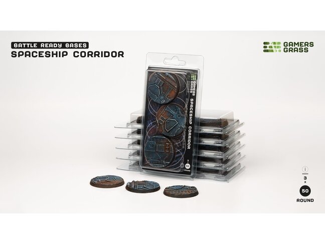 Gamers Grass Spaceship Corridor Round 50mm Battle Ready (3)