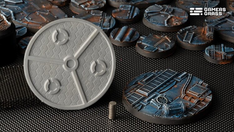 Gamers Grass GamersGrass: Bases - Spaceship Corridor Round 60mm Battle Ready (2)