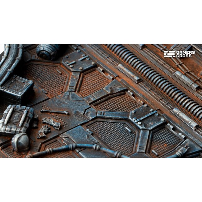 Gamers Grass GamersGrass: Bases - Spaceship Corridor Round 100mm Battle Ready (1)
