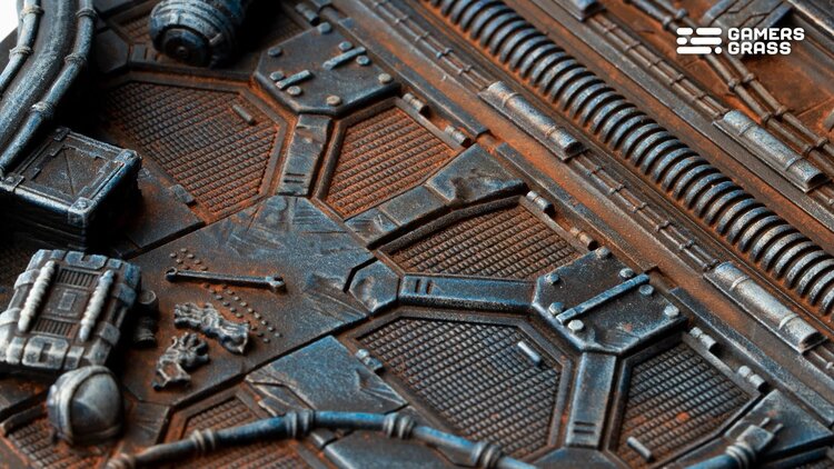 Gamers Grass GamersGrass: Bases - Spaceship Corridor Round 100mm Battle Ready (1)