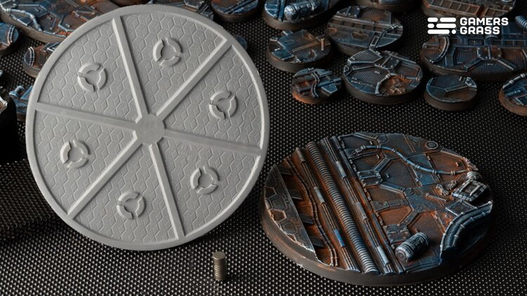 Gamers Grass GamersGrass: Bases - Spaceship Corridor Round 100mm Battle Ready (1)