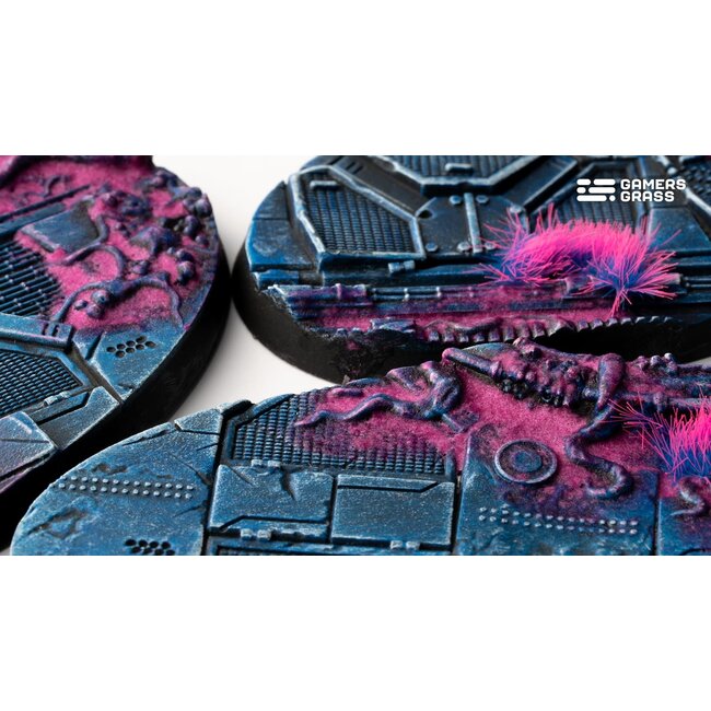 Gamers Grass GamersGrass: Bases - Alien Infestation Oval 75mm Battle Ready (3)