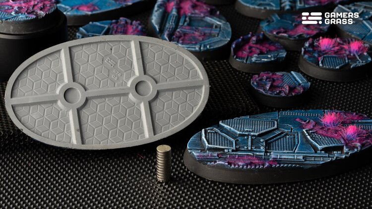 Gamers Grass GamersGrass: Bases - Alien Infestation Oval 75mm Battle Ready (3)