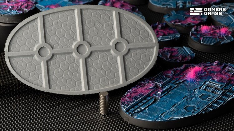 Gamers Grass GamersGrass: Bases - Alien Infestation Oval 90mm Battle Ready (2)