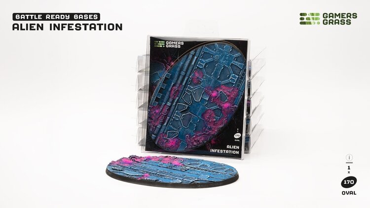 Gamers Grass GamersGrass: Bases - Alien Infestation Oval 170mm Battle Ready (1)