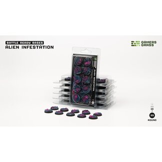 Gamers Grass Alien Infestation Round 25mm Battle Ready (10)
