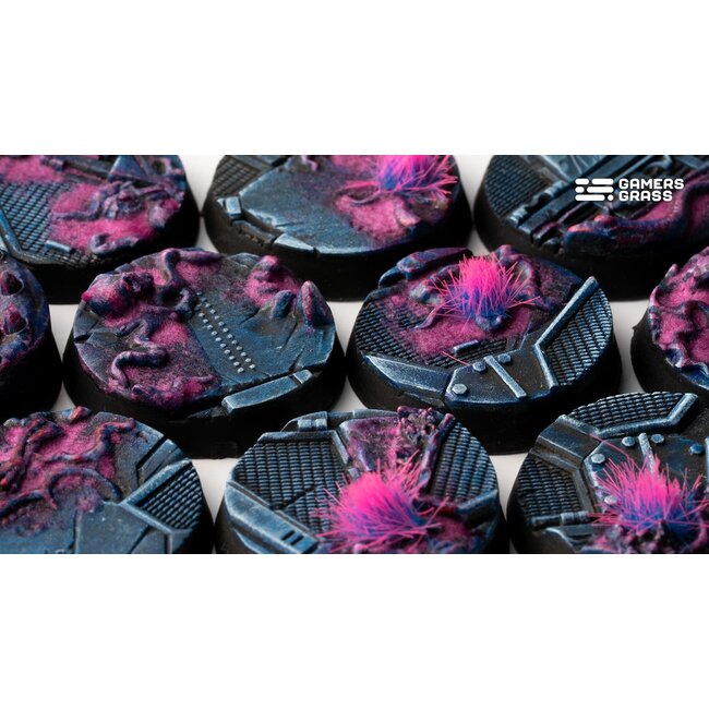 Gamers Grass GamersGrass: Bases - Alien Infestation Round 25mm Battle Ready (10)