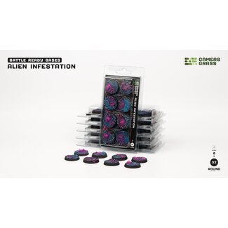 Gamers Grass Alien Infestation Round 32mm Battle Ready (8)