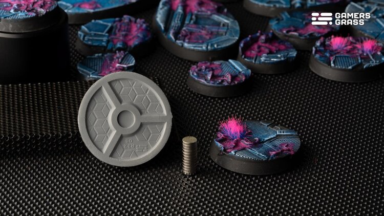 Gamers Grass GamersGrass: Bases - Alien Infestation Round 32mm Battle Ready (8)