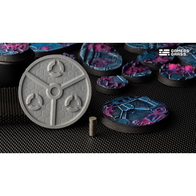 Gamers Grass GamersGrass: Bases - Alien Infestation Round 50mm Battle Ready (3)